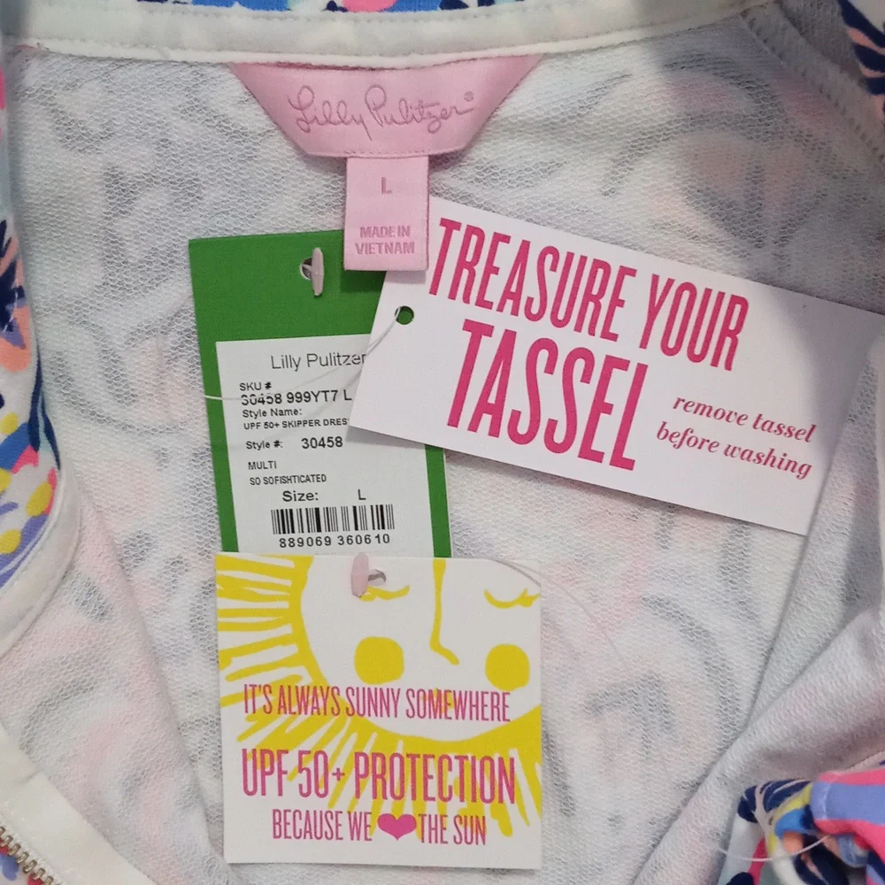 🆕️ 🐠HTF Lilly Pulitzer🐠 - UPF 50+ Skipper Popover Dress - Picture 3 of 15